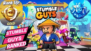 STUMBLE GUYS RANK DAY 4 GOLD RANK TO PLATINUM GAMEPLAY #stumbleguys #stumbleguysranked #game