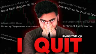 The Truth About OlympTrade: Why I Decided to Quit ? | My Honest Experience 🙏
