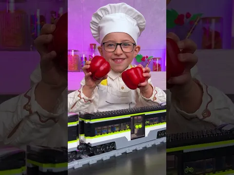 Vegetable Train🚂🫑 Teaching Kids about Healthy Eating🍉