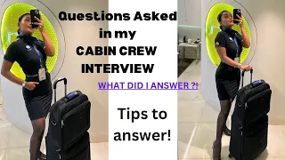 Questions asked in my Cabin Crew interview |What did I answer? Tips to answer #cabincrew #interview