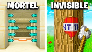 25 PIÈGES que tu n'as JAMAIS VU dans MINECRAFT !