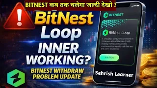 Bitnest earning app withdrawal problem| bitnest app new update today|bitnest loop c app real or fake