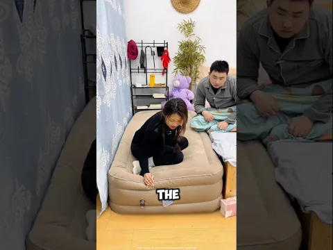 The Smartest Way to Deflate an Air Bed😂💞 ~mini wood toy- woodworking art skill/wood hand #shorts
