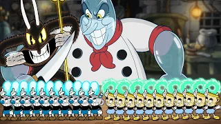 Cuphead DLC - Final Bosses The Devil Vs Chef Saltbaker + Ending Cutscenes