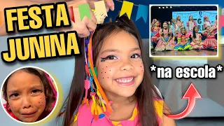 FESTA JUNINA DA ESCOLA * olha no que deu *