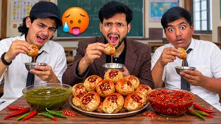 🌶️🔥 SPICY PANI PURI CHALLENGE IN SCHOOL! 😂
