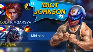 JOHNSON MAKES TIGREAL CRY 😂 | YOU WILL RESPECT JOHNSON AFTER THIS GAME ~ Mobile Legends: Bang Bang