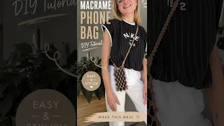 Beginner-Friendly Macramé Phone Bag (No Stress Pattern)