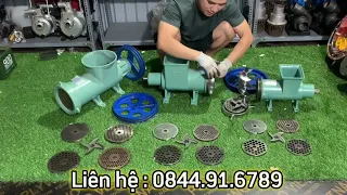 Báo giá ba mẫu cối đùn 42-52-62 gang đúc, chuyên xay gà cá cả con công nghiệp