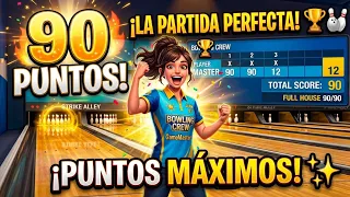 ​¡PARTIDA PERFECTA! 😱 Conseguí los 90 PUNTOS MÁXIMOS en Bowling Crew 🔥