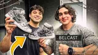 HICE UNOS SNEAKERS PERSONALIZADOS PARA CARLOS BELCAST! Regalo Sorpresa!!! Andre Escobedo