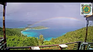 Timelapse: Rainbow & Sunshowers at The Windmill Bar - Stunning Daytime & St. John Tropical Scenery