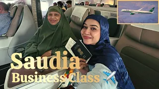 My First Time Flying Saudia Airlines Business Class ✈️  #SaudiaAirlines @saudia  @visitsaudi 
