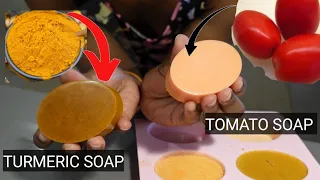 DIY tomatoe & turmeric soap (works 100%) black spots acne & dull skin