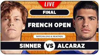 SINNER vs ALCARAZ • French Open 2025 Final • LIVE Tennis Watchalong