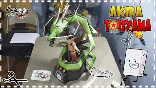 AKIRA TORIYAMA -DRAGON BALL /PAPERCRAFT/COMO HACER A AKIRA TORIYAMA / PASO A PASO/ PAPEL / PAPELOCO