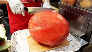 깔끔하고 신선한 과일! 주문즉시 갈아주는 생과일 주스,컵과일  / Fresh Fruit Juice / GwangJang Market / Korean street food