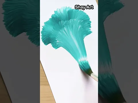 Super Art 😱 One Stroke Painting 😃🌈                  #shorts #art #drawing