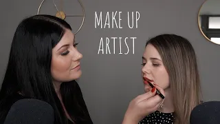 ASMR MAKE UP ARTIST DOES MY MAKE UP (Deutsch/German)