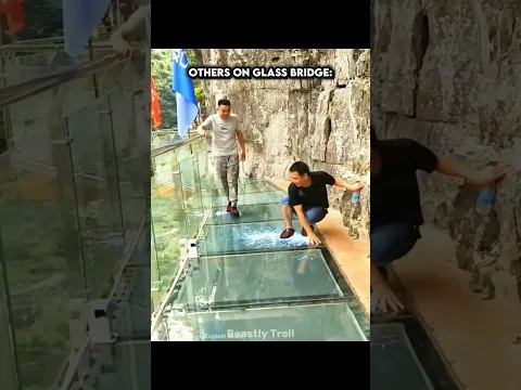 Glass Bridge in China💀
