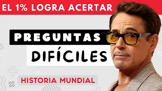 Test de HISTORIA MUNDIAL en 30 PREGUNTAS DIFÍCILES 🧠 Ponte a prueba con este quiz SOLO PARA GENIOS 🤓