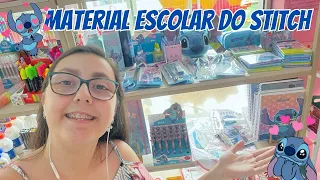 MATERIAL ESCOLAR DO STITCH NA PAPELARIA LUIVIN’S