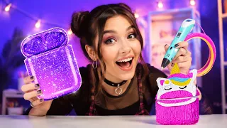 GLUE GUN VS 3D PEN BATTLE || Amazing DIY Jewelry And Repair Tricks For Any Occasion by 123GO! SCHOOL
