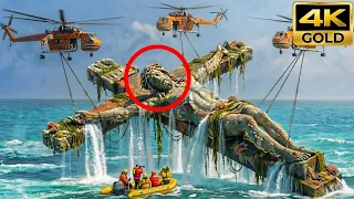 Sacred Discovery: 800-Year-Old Giant Crucified Christ Statue Raised from the Abyss.