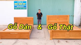 Cách phân biệt giường GỖ THẬT - GỖ DÁN cực dễ !!