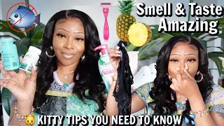 GIRL TALK: HOW TO KEEP YOUR KITTY FRESH ALL DAY | FEMININE HYGIENE TIPS | HOW TO SMELL GOOD ALL DAY