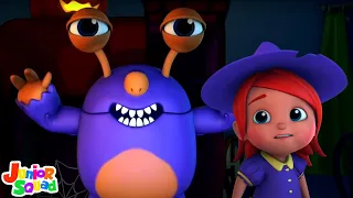 Monster In The Dark | Scary Halloween Rhymes for Kids | Spooky Cartoon Videos | Baby Songs