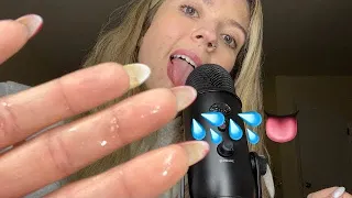ASMR| 30+ Minutes of My Most Popular Mouth Sounds/ Extra Spitty, Spit Painting &Tapping Triggers