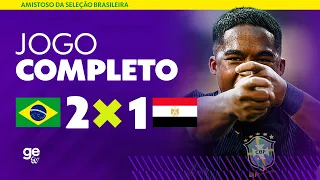 JOGO COMPLETO: BRASIL X EGITO | AMISTOSO DA SELEÇÃO | ge tv