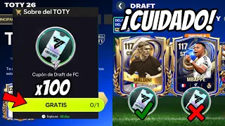 ¡HAZ ESTO Y RECLAMA GRATIS 100 CUPONES DE DRAFT + NO GASTES TUS CUPONES POR ESTA RAZÓN! FC MOBILE 26