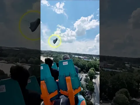 Flying shoe mid-coaster...😱