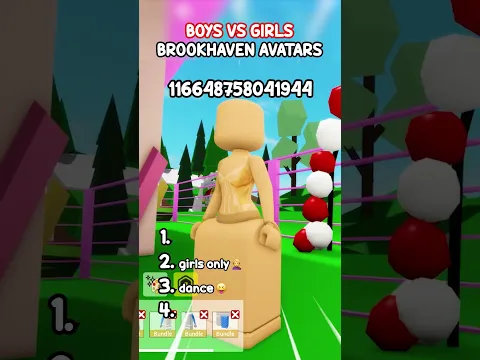 BOYS VS GIRLS..👦✨ #roblox #brookhaven