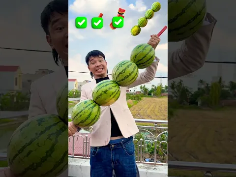 Xiên Dưa Hấu To Bự - Satermelon Skewers By #PHD Shorts