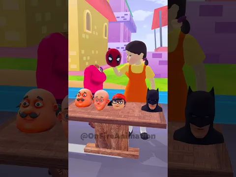 Squid Game Doll help Scary Teacher Choose Head 😱 - #animation #scaryteacher3d