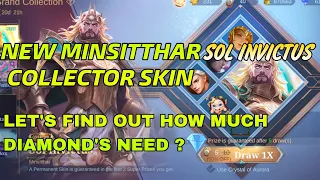 HOW MUCH DIAMOND'S💎 NEED TO TAKE 🔥[MINSITTHAR SOL INVICTUS/ NATAN TIDAL LORD/ NANA AQUA PURA]