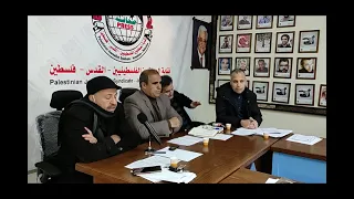 نقابة الصحفيين تنظم لقاءً سياسياً حول مبادرة الجبهة الديمقراطية لإنهاء الانقسام
