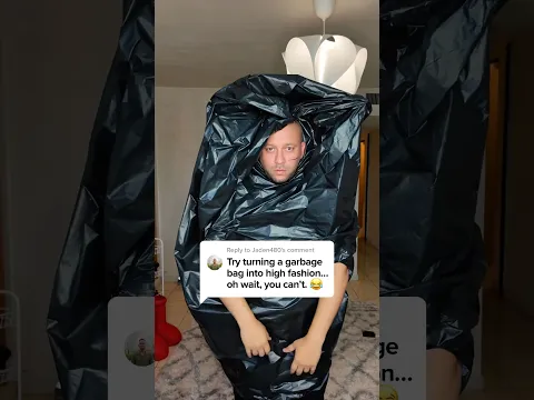 High Fashion with a Trash Bag ✨ #shorts #fashion #outfit #balenciaga #fashiontrends