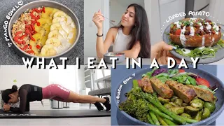What I Eat In A Day | Mango Smoothie Bowl, Stuffed Sweet Potato, Buddha Bowl! | AD