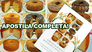 12 Receitas de Bolos Sem Glúten e Sem Lactose APOSTILA COMPLETA