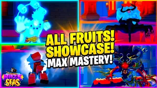 Haze Seas | All NEW Fruits Showcase (Max Mastery) | Roblox