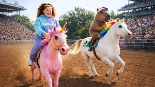 Lily’s Mischief vs. Capybara: Pink Unicorn Chaos and a Funny Prank!