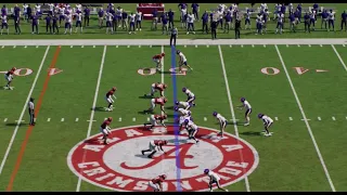 Alabama Crimson Tide vs East Carolina Pirates simulation