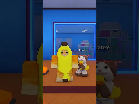 They were so mean to banana cat :( #roblox #shorts