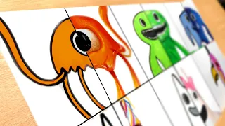 Drawing All Monsters Cartoon vs Realistic / GARTEN OF BANBAN 2 /
