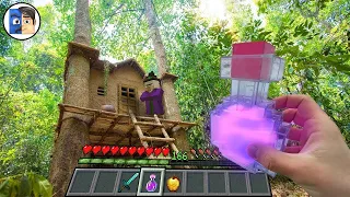 Minecraft in Real Life MOVIE REALISTIC WITCH HOUSE in Minecraft Real Life POV 😈 創世神第一人稱真人版