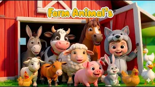 Sing & Learn Farm Animals with Little Domy 🐮, 🐷, 🐥